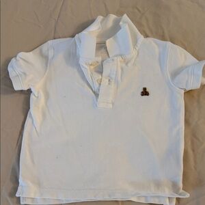 GAP Kids White Polo Shirt with Bear Logo